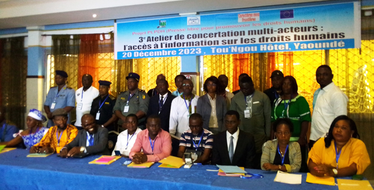 Yaoundé. 3e atelier de concertation multi-acteurs sur l'accès à l'information relatif aux droits humains.