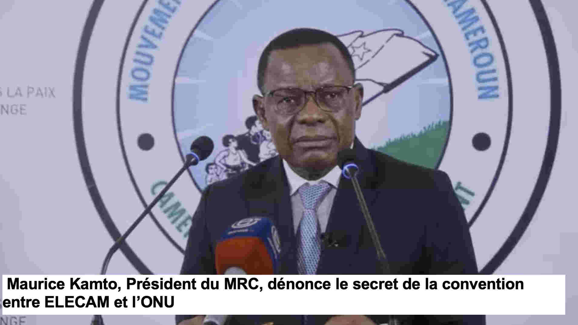 Présidentielle 2025 au Cameroun: La  convention ONU-ELECAM inquiète l’opposition