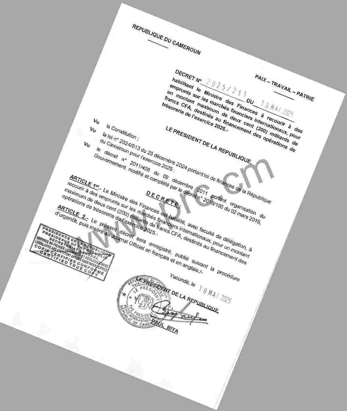 200 milliards d'emprunt :  le Cameroun s'enfonce-t-il ?